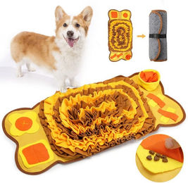 MOPUEA Schnüffelteppich Schnüffelmatte für Haustiere, interaktives Schnüffeln, Füttern, Trainingsmatte für Welpen, langsames Füttern – Bild 1 von 5