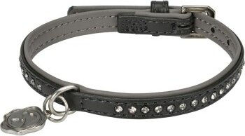 Produktbild von MORE Deluxe Halsband Strass anthrazit XS