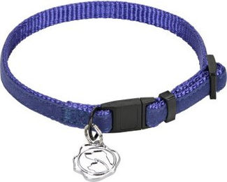 Produktbild von MORE Katzenhalsband Royal Baumwolle blau