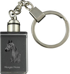Produktbild von Morgan Horse - Crystal pendant with photo of a horse, illuminated pendant, unique gift by Art-Dog brand transparent