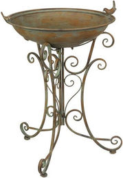 Produktbild von Moritz Vogeltränke Vogelbad XL stehend antik grün