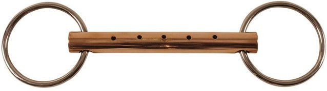 Produktbild von Mors mit 2 Ringen für Pferd mit Kupferflöte Umbria Equitazione