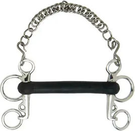 Produktbild von Mors Pelham für Pferd gerade aus flexiblem Gummi Sefton