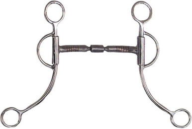 Produktbild von Mors Western Snaffle für Pferde mit doppelter Gelenkführung und langen Backen aus Edelstahl