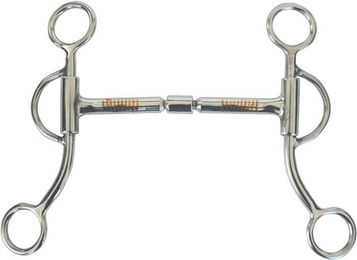 Produktbild von Mors Western Snaffle für Pferde mit doppelter Gelenkverbindung aus rostfreiem Stahl Pool's