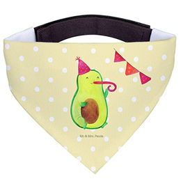 Mr. & Mrs. Panda Hundefliege Avocado Geburtstag Gelb Pastell – Bild 1 von 8