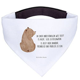 Mr. & Mrs. Panda Hundefliege Bär Schulterblick - Weiß – Bild 1 von 6