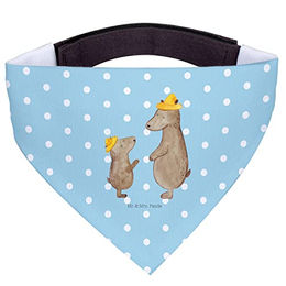 Mr. & Mrs. Panda Hundefliege Bären mit Hut - Türkis Pastell – Bild 1 von 7