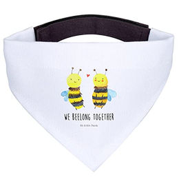 Mr. & Mrs. Panda Hundefliege Biene Verliebt Weiß – Bild 1 von 7