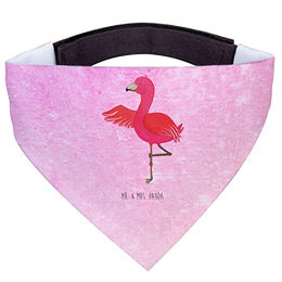 Mr. & Mrs. Panda Hundefliege Flamingo Yoga - Aquarell Pink – Bild 1 von 6