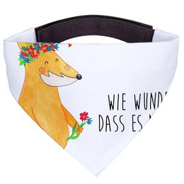 Mr. & Mrs. Panda Hundefliege Fuchs Blumen Weiß – Bild 1 von 7