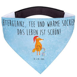 Mr. & Mrs. Panda Hundefliege Fuchs Weihnachten Eisblau – Bild 1 von 7