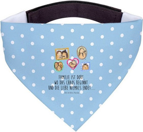 Produktbild von Mr. & Mrs. Panda Hundefliege Igel Familie - Blau Pastell