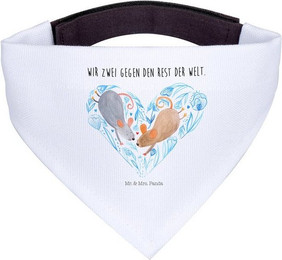 Produktbild von Mr. & Mrs. Panda Hundefliege Mäuse Herz Weiß