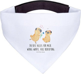 Produktbild von Mr. & Mrs. Panda Hundefliege Mops verliebt Weiß