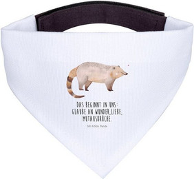 Produktbild von Mr. & Mrs. Panda Hundefliege Nasenbär Halstuch Weiß