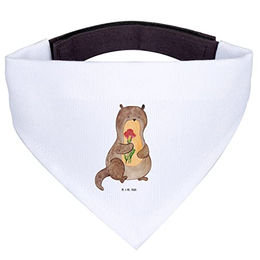 Mr. & Mrs. Panda Hundefliege Otter Blumenstrauß - Weiß – Bild 1 von 5