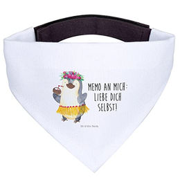 Mr. & Mrs. Panda Hundefliege Pinguin Kokosnuss Weiß Hundehalstuch – Bild 1 von 7