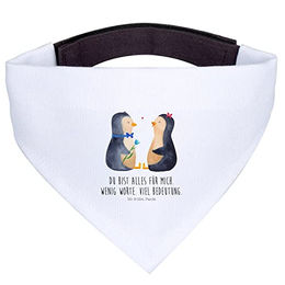 Mr. & Mrs. Panda Hundefliege Pinguin Pärchen Weiß – Bild 1 von 7