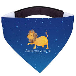 Mr. & Mrs. Panda Hundefliege Sternzeichen Löwe - Sternenhimmel Blau – Bild 1 von 5