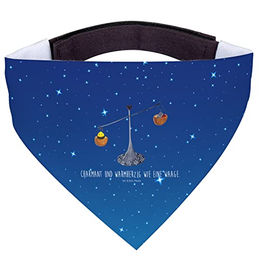 Mr. & Mrs. Panda Hundefliege Sternzeichen Waage - Sternenhimmel Blau – Bild 1 von 7