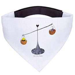 Mr. & Mrs. Panda Hundefliege Sternzeichen Waage - Weiß – Bild 1 von 5