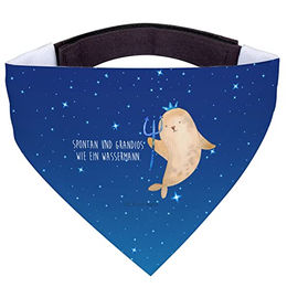 Mr. & Mrs. Panda Hundefliege Sternzeichen Wassermann - Sternenhimmel Blau – Bild 1 von 5