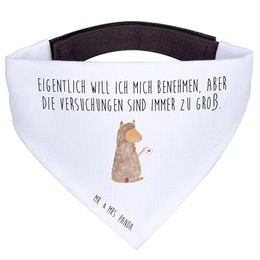 Mr. & Mrs. Panda Hundehalstuch Alpaka Fahne Weiß – Bild 1 von 5