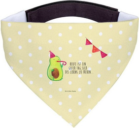 Produktbild von Mr. & Mrs. Panda Hundehalstuch Avocado Party Gelb Pastell
