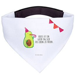 Mr. & Mrs. Panda Hundehalstuch Avocado Party Weiß – Bild 1 von 6