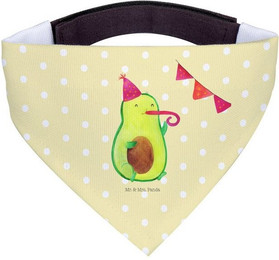Produktbild von Mr. & Mrs. Panda Hundehalstuch Avocado Party Zeit - Gelb Pastell
