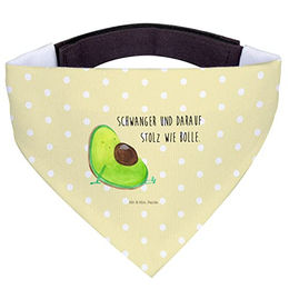 Mr. & Mrs. Panda Hundehalstuch Avocado Schwangerschaft Gelb Pastell – Bild 1 von 6