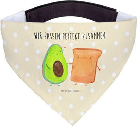 Produktbild von Mr. & Mrs. Panda Hundehalstuch Avocado Toast Gelb Pastell