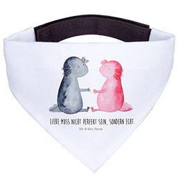 Mr. & Mrs. Panda Hundehalstuch Axolotl Liebe mittel – Bild 1 von 5