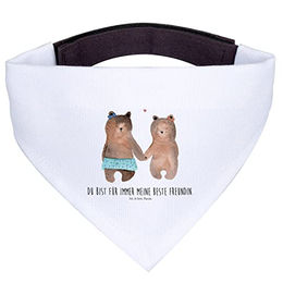 Mr. & Mrs. Panda Hundehalstuch Bär Freundin Weiß – Bild 1 von 5