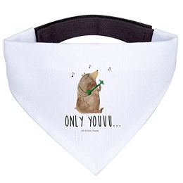 Produktbild von Mr. & Mrs. Panda Hundehalstuch Bär Gitarre Weiß