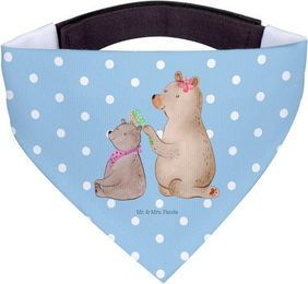 Produktbild von Mr. & Mrs. Panda Hundehalstuch Bär Kind - Blau Pastell