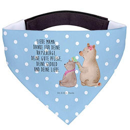 Mr. & Mrs. Panda Hundehalstuch Bär Kind - Blau Pastell – Bild 1 von 8