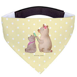 Mr. & Mrs. Panda Hundehalstuch Bär Kind - Gelb Pastell – Bild 1 von 7