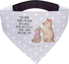 Produktbild von Mr. & Mrs. Panda Hundehalstuch Bär Kind - Grau Pastell