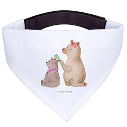 Mr. & Mrs. Panda Hundehalstuch Bär Kind - Weiß – Bild 1 von 7