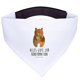 Mr. & Mrs. Panda Hundehalstuch Bär Konfirmation Weiß – Bild 1 von 7