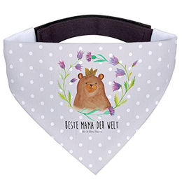 Mr. & Mrs. Panda Hundehalstuch Bär Königin - Grau Pastell – Bild 1 von 5