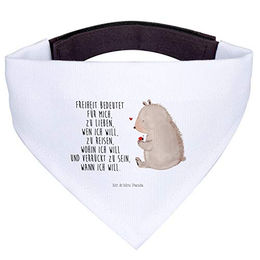 Mr. & Mrs. Panda Hundehalstuch Bär Marienkäfer Weiß – Bild 1 von 5