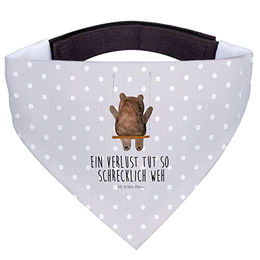 Mr. & Mrs. Panda Hundehalstuch Bär Schaukel Grau Pastell – Bild 1 von 5