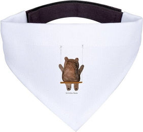 Produktbild von Mr. & Mrs. Panda Hundehalstuch Bär Schaukel Weiß