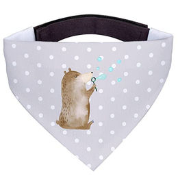 Mr. & Mrs. Panda Hundehalstuch Bär Seifenblasen Grau Pastell – Bild 1 von 6