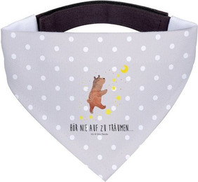 Produktbild von Mr. & Mrs. Panda Hundehalstuch Bär Träume Grau Pastell