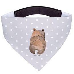 Mr. & Mrs. Panda Hundehalstuch Bär Verlust Grau Pastell – Bild 1 von 4