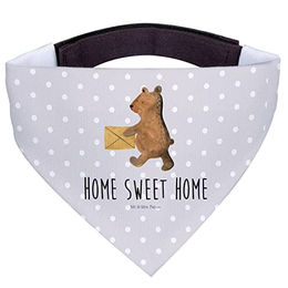 Mr. & Mrs. Panda Hundehalstuch Bär Zuhause - Grau Pastell – Bild 1 von 5